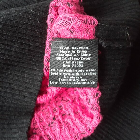 Vintage Y2K Streetwear Society Pink Hearts 100% Cotton Sweater - Picture 6 of 6